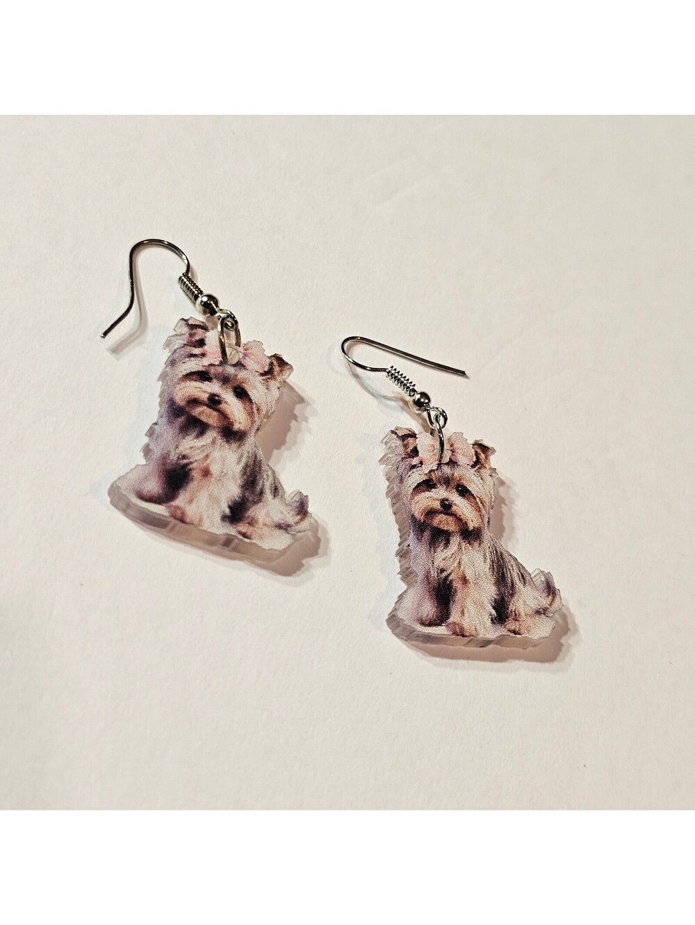 Yorkshire Terrier Acrylic Dangle Earrings